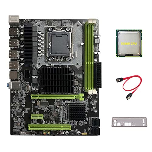 Zunedhys X58 Motherboard LGA1366 Computer-Motherboard, unterstützt DDR3 ECC-Speicher, unterstützt Grafikkarte mit X5660 CPU + -Kabel Zunedhys X58 Motherboard LGA1366 Computer-Motherboard, unterstützt DDR3 ECC-Speicher, unterstützt Grafikkarte mit X5660 CPU + -Kabel von Zunedhys