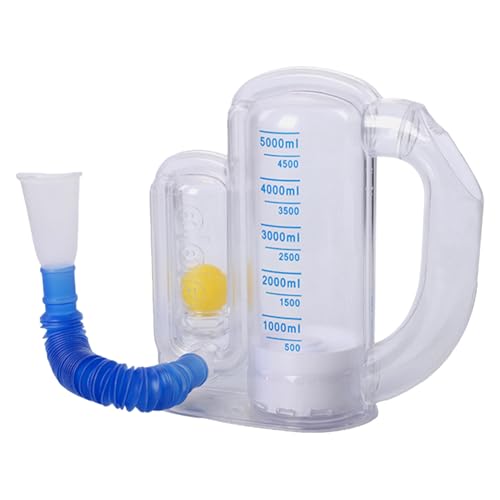 Incentive Spirometer Erwachsener - Große Atemtherapie, Luftvolumen Übende | Kompakte Lungenstärke Trainer, Tragbares Werkzeug Mit Flow Guide Für Erwachsene Senioren Männer Frauen Tägliche Gesundheitsu von Zunetsutock