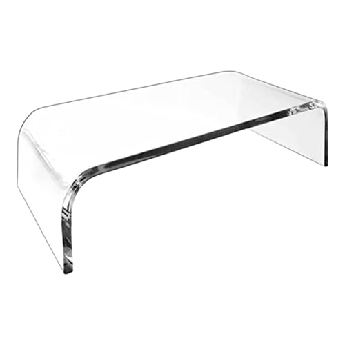 Laptop Riser - Acrylplexiglas Transparent Desk Support | Große Plattform Mit Anti -Patronage -Füßen, Um Monitor Oder Ergonomische Tragbare Tragable Aus Dem Home Studio Order Und Comf Zu Erhöhen von Zunetsutock