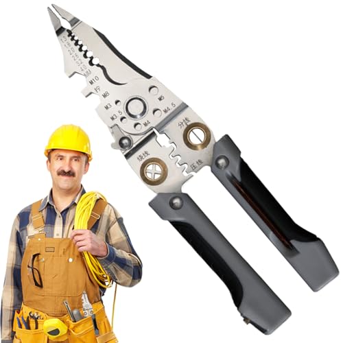 ZUNTSUTOCK TOOL FLIVABLE HAND CABAL - Abisolierwerkzeug, Draht Stripper | Metalldrahtschneider 21 in 1 Elektro | Kabel für Bauhandwerk ZUNTSUTOCK TOOL FLIVABLE HAND CABAL - Abisolierwerkzeug, Draht Stripper | Metalldrahtschneider 21 in 1 Elektro | Kabel für Bauhandwerk von Zunetsutock