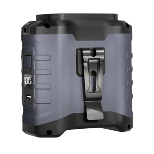 ZunetsUtock Bequeme Ladefähigkeit Hüftventilator | Handheld Ventilator | 16000 U/min starker Luftstrom, 5-Gang-einstellbare, Kühlvorrichtung für Camping Wandern täglich Arbeitsbau Reisen mehrere 5 ZunetsUtock Bequeme Ladefähigkeit Hüftventilator | Handheld Ventilator | 16000 U/min starker Luftstrom, 5-Gang-einstellbare, Kühlvorrichtung für Camping Wandern täglich Arbeitsbau Reisen mehrere 5 von Zunetsutock
