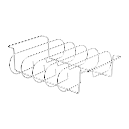 ZunetsUtock Expandierbar BBQ Rib Rack - Heavy Edelstahl Rib Rack zum Grillen und Rauchen | Geeignet für bis zu 6 Rack, spülmaschinenfest, reversible Design für vielseitige Verwendung einschließlich von Zunetsutock