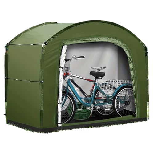 ZunetsUtock Motorradveranstalter Schuppen - Faltbare Ausrüstung Abdeckung, Oxford Cloth Shelter | UV -beständig Rasenmäher Zelt, Pool Zubehör Lagereinheit, dauerhafte Abdeckung mit Terrassenbereich von Zunetsutock