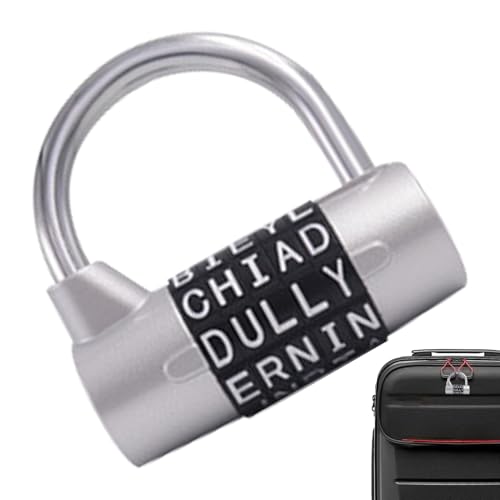 ZunetsUtock Password Safetyy Lock Device - Sichere Buchstaben Vorhängeschloss, Schrankschloss Werkzeug | Starker Kettensicherheitsmechanismus, wiederaufladbares Kombinationsschloss von Zunetsutock