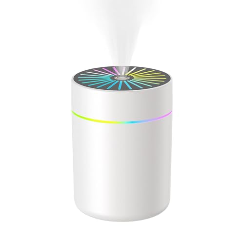 ZunetsUtock Portable Air Firidifier - 0.5L Small Desktop-Ultraschall-Mist Diffusor mit Auto -Off Timer | Ruhiger Reiniger für Kinderzimmer, Kinder, Reisen, Bad, Hotel, Büro, Schlafzimmer | Kompakt und von Zunetsutock