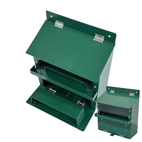 ZunetsUtock Squirrel Feeding Tisch - Durable Metallzuführung Wetterfeste Box | Park Wildlife Feeder Garten Vogel Station Backyard Tier Feeder Outdoor Deko-Feeder Multifunktions von Zunetsutock
