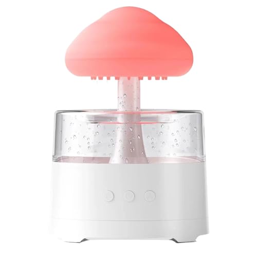 Zunetsutock Cloud Dam Regenlautsprecher mit Lampe, moderner Stil | Tropfen und Dampfbefeuchter, Design für Zuhause oder Arbeitsplatz von Zunetsutock