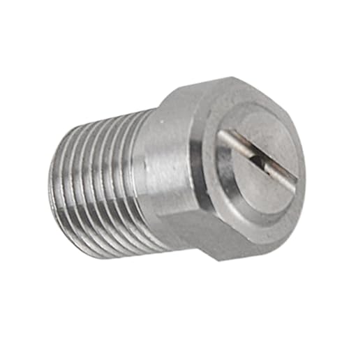 Zunetsutock Druckwasserdüsen – Präzisions-Außenrohrgewindedüse mit 1/8 bis 1 Zoll Gewindegrößen | breiter Sprühwinkelbereich 25° bis 115°, Wolframkarbid-Öffnung, widerstandsfähiger Fleck von Zunetsutock