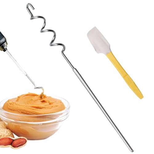 Zunetsutock Facile Mélangeur De Beurre De Noix - Agitateur De Confiture Manuel, Agitateur À Beurre De Noix De Forage Avec Spatule Ein Ein Silikon | Agitateur Portatif De Beurre De Noix von Zunetsutock