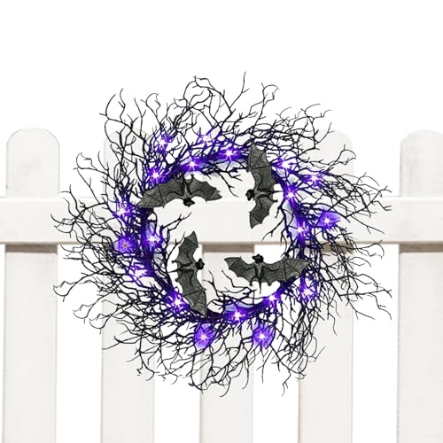Zunetsutock Halloween-Girlande mit schwarzen Zweigen – Girlande aus schwarzen Zweigen mit Schildern, Dekoration für drinnen und draußen, für Tor, Garten, Hof, Bauernhof, Wand, Fenster, Terrasse Zunetsutock Halloween-Girlande mit schwarzen Zweigen – Girlande aus schwarzen Zweigen mit Schildern, Dekoration für drinnen und draußen, für Tor, Garten, Hof, Bauernhof, Wand, Fenster, Terrasse von Zunetsutock