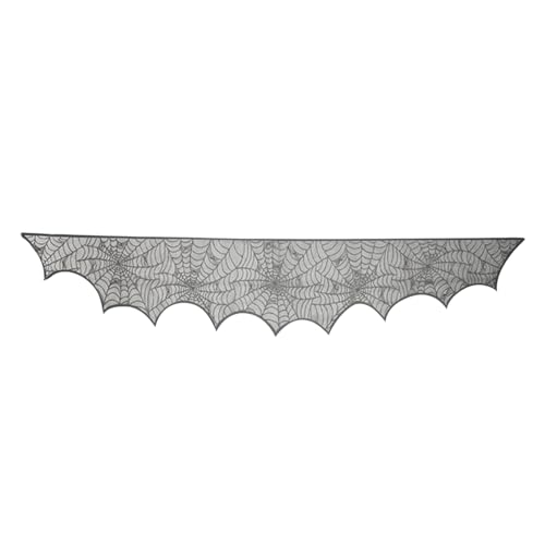 Zunetsutock Halloween Tischdecke Dekoration Tischdecken Halloween Spinnennetz Schwarz für Bar Restaurant Home Hochzeit Gothic Erntefest von Zunetsutock