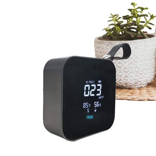 Zunetsutock Indoor Luftqualitätsmesser, Handhalter der Luftqualität Monitor | Indoor Small tragbare Luftqualität Monitor Typ C Charging mit Strap LED-Anzeige - Mehrzweck-Damen-Manalysator für von Zunetsutock