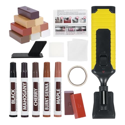 Zunetsutock Laminat-Reparatur-Set | Laminat zur Reparatur von Kratzern, 11 Farben, wasserfester Marker, personalisierbar, für Boden und Möbel Zunetsutock Laminat-Reparatur-Set | Laminat zur Reparatur von Kratzern, 11 Farben, wasserfester Marker, personalisierbar, für Boden und Möbel von Zunetsutock