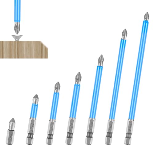 Zunetsutock Magnetbohrer-Bit-Set, Schraubendreher Set | 7 Stück professioneller Schraubendreher Bohrbit,Präzision Compact Anti-Rutsch-Strong Werkzeug für Bau Automotive Zunetsutock Magnetbohrer-Bit-Set, Schraubendreher Set | 7 Stück professioneller Schraubendreher Bohrbit,Präzision Compact Anti-Rutsch-Strong Werkzeug für Bau Automotive von Zunetsutock