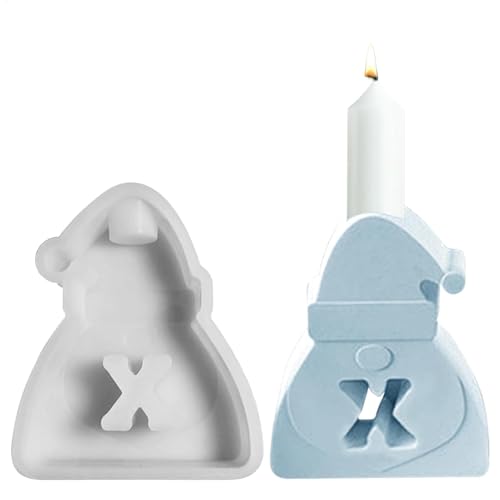 Zunetsutock Silikonform, Silikon Kerzenformen | Harz Kerzenform,Weihnachtsschmuck wiederverwendbare Kerzenhalter mit Buchstaben für Seife und Kuchen von Zunetsutock