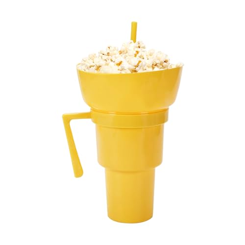 Zunetsutock Snack Drink Cup Combo – Mehrzweckbecher mit integrierter Schale | hektisch wiederverwendbarer Behälter, für Snacks für Kleinkinder, tragbarer Reisebegleiter PIC von Zunetsutock