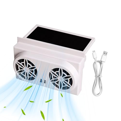 Zunetsutock Solar Auto Abluftventilator | Tragbarer Fenster Auspufflüfter mit Solarenergie | Wiederaufladbarer Ventilator Für Reise Camping Wohnmobil Zunetsutock Solar Auto Abluftventilator | Tragbarer Fenster Auspufflüfter mit Solarenergie | Wiederaufladbarer Ventilator Für Reise Camping Wohnmobil von Zunetsutock