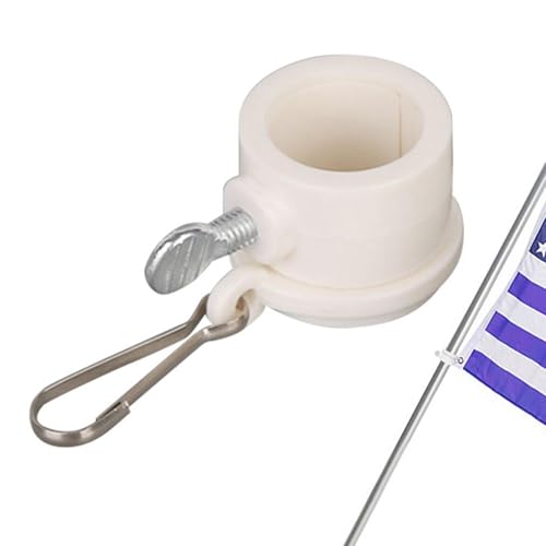 Zunetsutock Swivels Fahnenmast, 2 Stück, drehbare Anti-Wrap Clips | 360 ° drehbar, für Außenflaggen, geeignet für Masten von 0,8 bis 1,26 Zoll Durchmesser, Zubehör von Zunetsutock