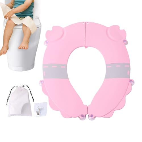 Zunetsutock Toilettentrainingssitz – spritzwassergeschützter Stuhl für Kleinkinder, stabiles Kissen ohne Verrutschen, leicht zusammenklappbarer Töpfchentrainer für Babys von Zunetsutock