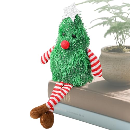 Zunetsutock Weihnachts Plüschpuppe | Weihnachtsbaumförmige Plüschdekoration Für Festliche Holiday Deko,Beleuchteter Saisonakzent für Partytisch Mittelpunkt Schreibtisch Kamin Klassenzimmer Schule von Zunetsutock