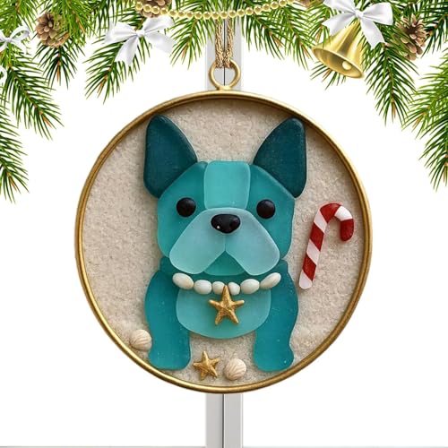 Zunetsutock Weihnachtsdekoration Hund aus Acryl 2D | Hängeleuchte Bulldogge Dackel für Weihnachtsbaum | Niedliche Tieraufhängung Spiegel Voile Party Tür Fenster Dekoration zu Hause Zunetsutock Weihnachtsdekoration Hund aus Acryl 2D | Hängeleuchte Bulldogge Dackel für Weihnachtsbaum | Niedliche Tieraufhängung Spiegel Voile Party Tür Fenster Dekoration zu Hause von Zunetsutock