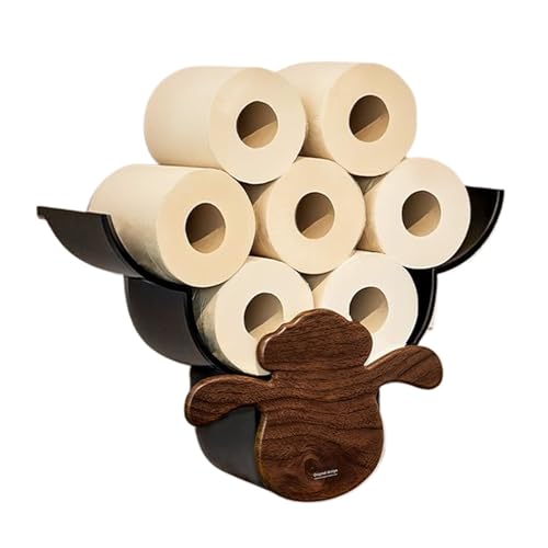 Zuntsutock Wand-Organizer für Badezimmer und mit 12-Rollen-Unterstützung für die Wohnung Wand Toilettenhalter, Verteiler von Papiertuch in Form eines Schafs, Sofortige Installation: Leim respektiert v Zuntsutock Wand-Organizer für Badezimmer und mit 12-Rollen-Unterstützung für die Wohnung Wand Toilettenhalter, Verteiler von Papiertuch in Form eines Schafs, Sofortige Installation: Leim respektiert v von Zunetsutock