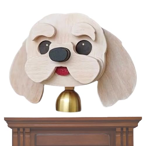 Zuntsutock moderne Wanddekoration für Innen Outdoor Schlafzimmer Wohnzimmer Eingang - für Eingangstür, Holzuhr Caillon Hund Design Tier attraktive dekorative Canine Silhouette: n von Zunetsutock