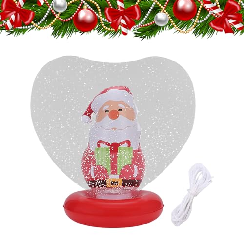 Aufblasbare Weihnachtsschmuck - Herzform Leuchtdarsteller, Wasserdichtes Reflexionsdekor | Urlaubsball Im Freien Mit Eingedicktem PVC, Faltbarer Stauraum Für Garten, Garten, Rasen, We von Zunishaone