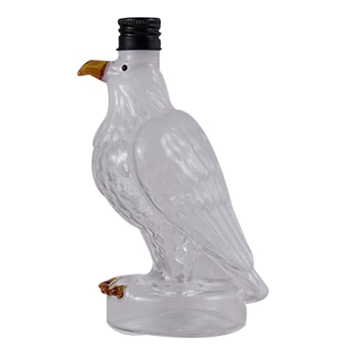 Eagle Liquor Decanter - Glas Whiskyflasche, Tierstatue -Bar Display | Exquisites Design dekoratives Sammlerstück, lustiges Home Bar Accessoire mit einzigartigem Look für Feiertage Family Gatherings Li von Zunishaone