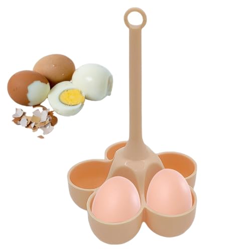 Eierkocher aus Silikon – 5 Gitter mit Verbrühungsschutzgriff | langlebiges Zubehör zum Kochen, Pochieren, Dämpfen, perfekten Eier und einfaches Kochen. von Zunishaone