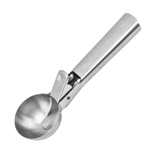 Eislöffel aus Edelstahl – Eisportionierer mit Auslöser, robuster Küchenlöffel für Obst, Gebäck, Kekse | Multifunktions-Utensil mit bequemem Griff Eislöffel aus Edelstahl – Eisportionierer mit Auslöser, robuster Küchenlöffel für Obst, Gebäck, Kekse | Multifunktions-Utensil mit bequemem Griff von Zunishaone