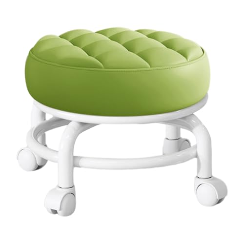 Ergonomischer Sattelhocker - runder Rollstuhl, drehender Drehsitz | Höhenverstellbares bequemes Satteldesign, 360 Grad rotierender Rollhocker mit gepolstertem Kissen für die Heimtalk Küche zu Hause von Zunishaone