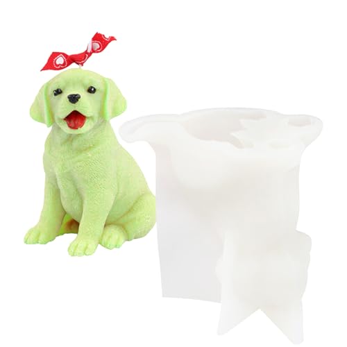 Golden Retriever Wachsform – niedliches Welpentablett, 3D-Seifenformer, detailliertes Silikonguss-Set, Aromatherapie-Skulptur-Artikel für dekorative Kerzen, künstlerisches Styling, Hobby, Harzornament Golden Retriever Wachsform – niedliches Welpentablett, 3D-Seifenformer, detailliertes Silikonguss-Set, Aromatherapie-Skulptur-Artikel für dekorative Kerzen, künstlerisches Styling, Hobby, Harzornament von Zunishaone