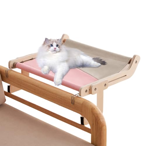 Hängematte für Katzenfenster, verstellbares Katzenbett, solide Befestigung durch Saugnäpfe, atmungsaktiver Stoff, platzsparendes Design, ideal für sonnige, Entspannung, von Zunishaone