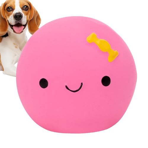 Hundespielzeug aus Gummi | Kauspielzeug aus flexiblem Latex, verspieltes und farbenfrohes Design, interaktiver Wurfball/Bericht, ideale aktive Hunde, fördert Bewegung und von Zunishaone