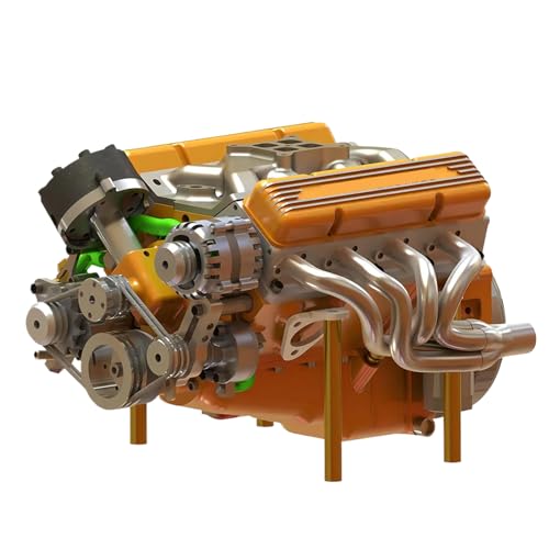 Modellauto Motor Ornament - Harzfigur Skulptur Tisch Dekor Stück | Kleine Home Display Akzent Vintage Mechanisches Schaustück Kompakte Handwerk Statue Schreibtisch Regal Dekoration für von Zunishaone