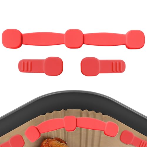 Silikonschnalle mit Frittiermagnet, sicheres Pergamentpapier, verhindert das Abdecken von Lebensmitteln und Kontakt mit dem Heizelement, Küchenzubehör für die Küche sauber und sicher von Zunishaone