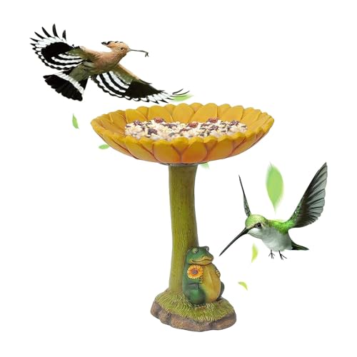 Tierstatue Vogeltränke – -Harz-Wasserschalenständer, dekorativer Gartensockel, Outdoor-Trinkornament, Kolibri-Futterstation, Skulptur für Rasen, Hinterhof, Wildtiere, Garten, Display Tierstatue Vogeltränke – -Harz-Wasserschalenständer, dekorativer Gartensockel, Outdoor-Trinkornament, Kolibri-Futterstation, Skulptur für Rasen, Hinterhof, Wildtiere, Garten, Display von Zunishaone