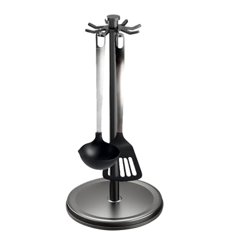 Utensil Organizer Ständer Rack - Drehungspunktbaumhalter, 360 Grad Kochhalterung | Multi -Haken -Küchenlagerstange, Löffel Shovel Hanging Stand Für Vorbereitungsbereich Counter Cooking Tool Zugriff von Zunishaone