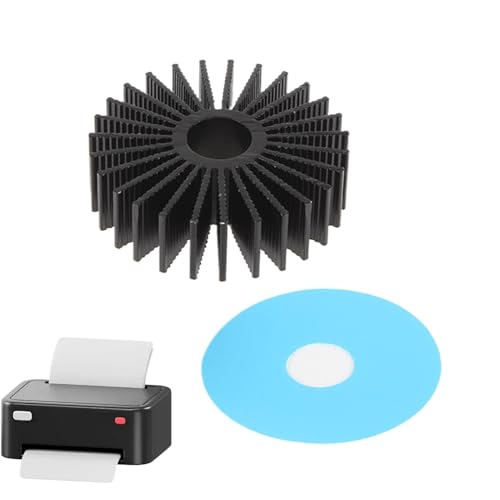 Zunishaone Aluminium Kühlkörper Kühlkörper 36mm Kühlkörper Kühlkörper Kit für 2X Drucker mit Klebeband | für 3D Drucker rund 36mm Kühlkörper von Zunishaone