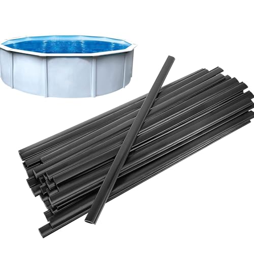 Zunishaone Coping Strips Pool Liner - Coping Strips Overlap Ground Pool Liners, Pool Coping Strips Replacement | Pool Liner Protector Coping Strips, Black Coping Clip Replacement For Round Oval Pool Zunishaone Coping Strips Pool Liner - Coping Strips Overlap Ground Pool Liners, Pool Coping Strips Replacement | Pool Liner Protector Coping Strips, Black Coping Clip Replacement For Round Oval Pool von Zunishaone