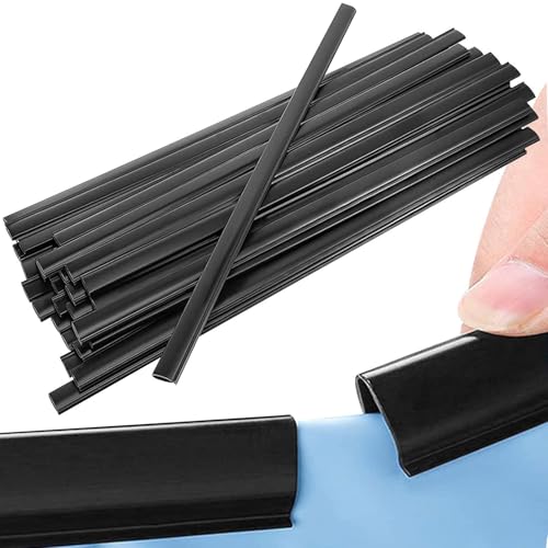 Zunishaone Coping Strips Pool Liner - Schwimmbad Coping Strips Ersatz, Inground Pool Liner Clips | Lange Lebensdauer Strips Pool Liner, Schwarz Coping Clip mit Ersatz für runden ovalen Pool von Zunishaone