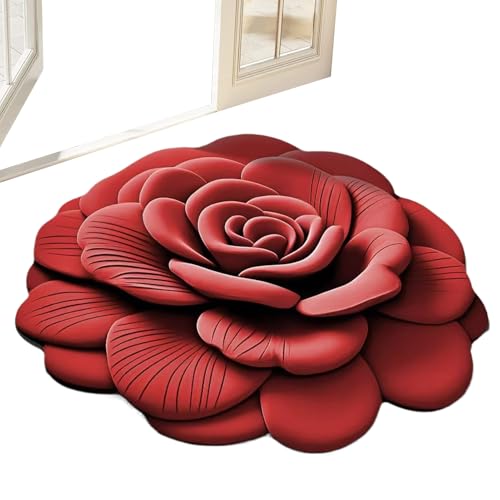 Zunishaone Duschmatte für Badezimmer, 3D-Motiv, feuchtigkeitsabsorbierend, wiederverwendbar, für Haus, Toilette, Wohnzimmer, Schlafzimmer und Küche von Zunishaone