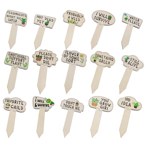 Zunishaone Etiketten für | Etiketten für Topffett – 15 Stück – dekorative Etiketten in T-Form für Gewächshaus Garten Innen Außen Aromatisch Zunishaone Etiketten für | Etiketten für Topffett – 15 Stück – dekorative Etiketten in T-Form für Gewächshaus Garten Innen Außen Aromatisch von Zunishaone