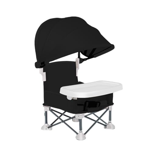 Zunishaone Faltbarer Kindersitz, Reisesitz mit Tablett zum, Klappstuhl für Kinder mit Sonnenschutz, für, Garten, Haus, Camping, Picknick im Freien von Zunishaone
