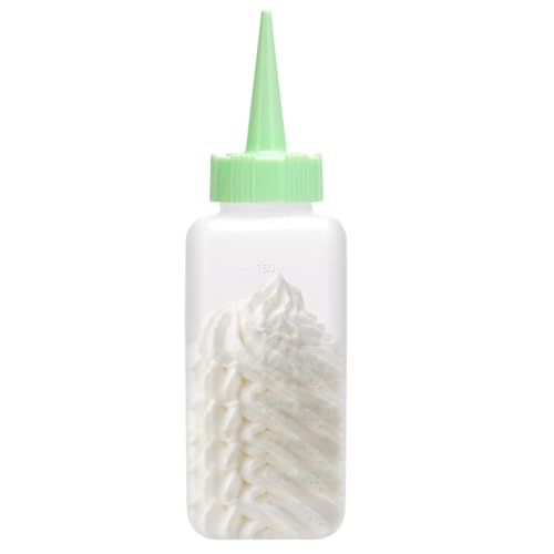Zunishaone Haarfärbeflaschen-Applikator – gemessene 160-ml-Quetschflasche, auslaufsichere Düse, integrierte Skala mit PP-Material, einfache Reinigung für Salon-Styling, Kopfhautpflege und Farbmischung von Zunishaone