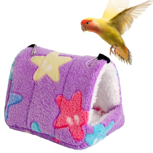 Zunishaone Hot Wintervögel | Sweet Hammock für Papageien, Dummen, Wellensittiche, Wellensittiche | Krönte für Kleintiere wie Hamster, weicher Schutz für den Vogelkäfig Zunishaone Hot Wintervögel | Sweet Hammock für Papageien, Dummen, Wellensittiche, Wellensittiche | Krönte für Kleintiere wie Hamster, weicher Schutz für den Vogelkäfig von Zunishaone