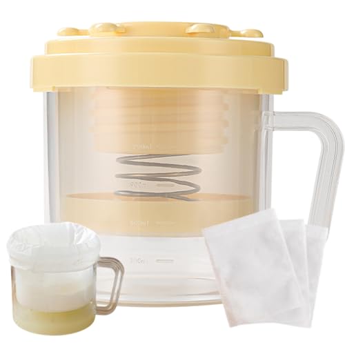 Zunishaone Joghurtsieb mit Deckel – Cuisine Joghurtsieb, verstellbar, wiederverwendbar, feines Werkzeug, multifunktionales Design für hausgemachte Lebensmittel, Küche, Saft, Käse, Zuhause von Zunishaone