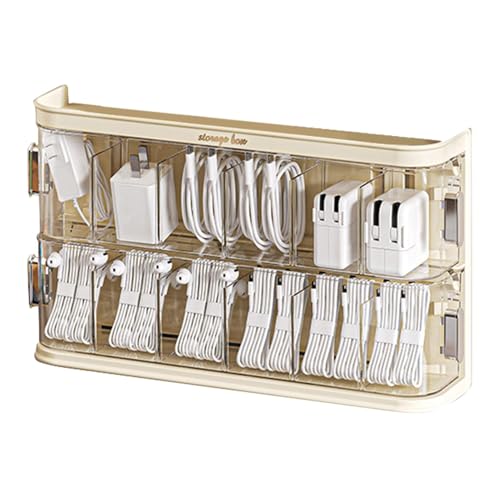 Zunishaone Schubladen-Organizer für Wandmontage, Schubladen-Organizer für Datenkabel, mehrschichtig, Wandmontage, Kabelmanagement Zunishaone Schubladen-Organizer für Wandmontage, Schubladen-Organizer für Datenkabel, mehrschichtig, Wandmontage, Kabelmanagement von Zunishaone