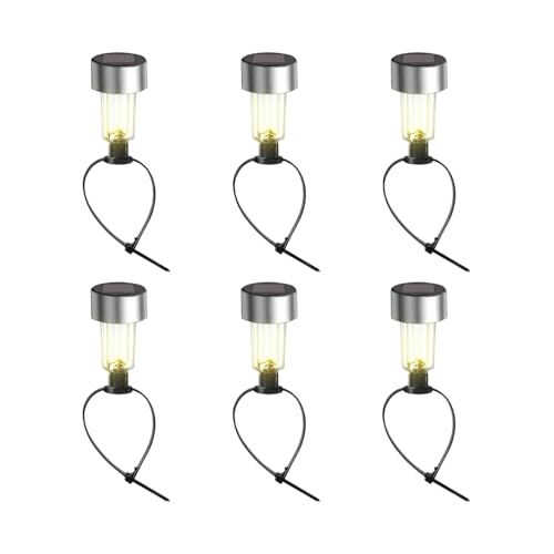 Zunishaone Solarleuchten Für Außen,6 Stück Solar Terassenleuchten - Farbige Wetterfeste LED Für Indoor Garten Terrasse Poolweg Beleuchtung Baum von Zunishaone